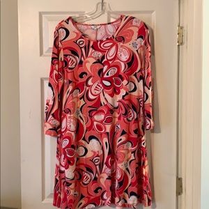 Crown & Ivy Long Sleeve Swing Dress